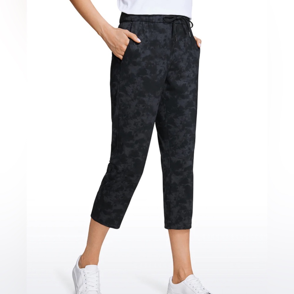 Stretch Cropped Pants with Pockets 23''